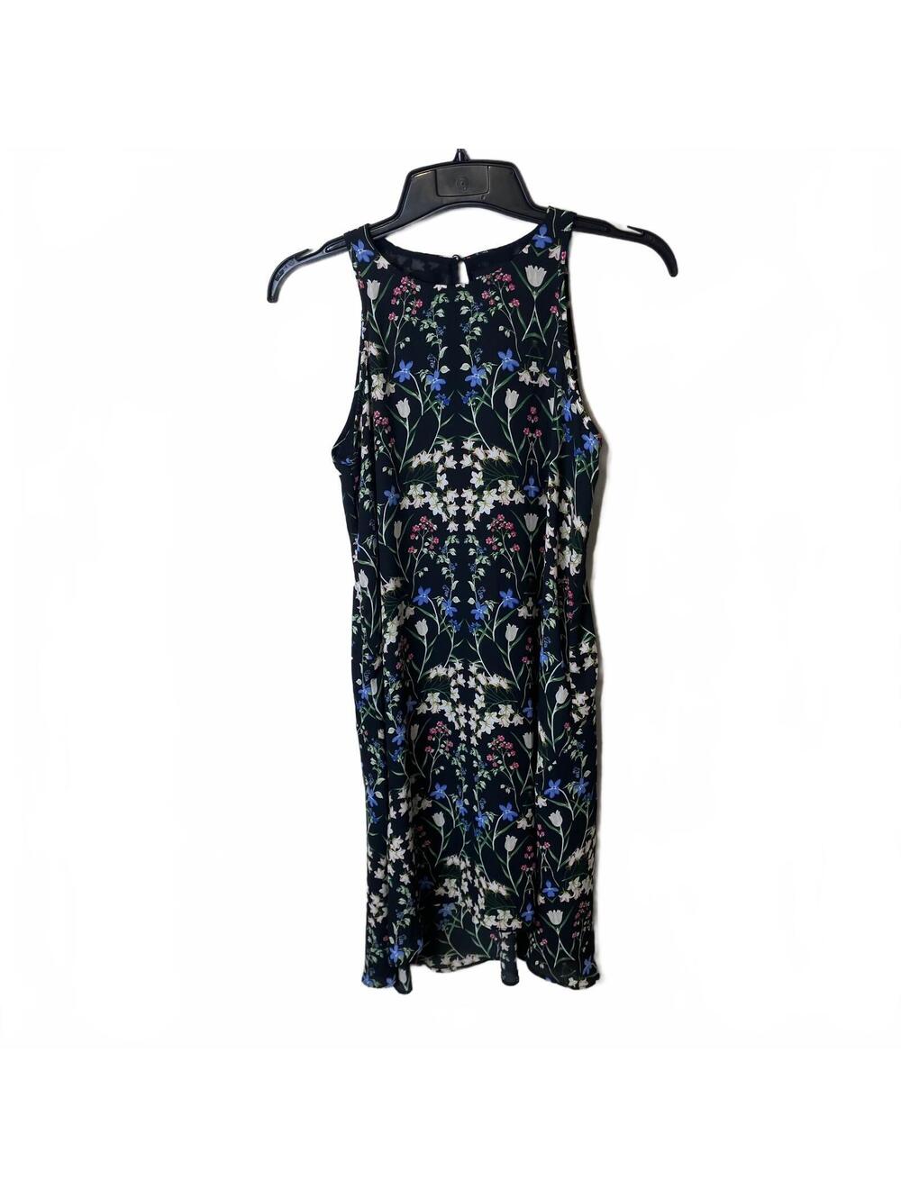 Belle Vere Romantic Dark Floral Print Sleeveless Boho Dress Size 4-New